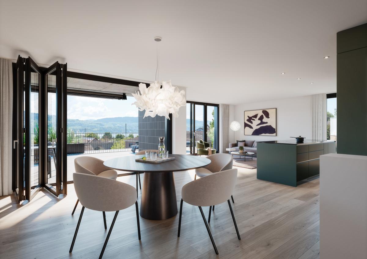 Exklusive und hochwertige 4.5-Zimmer-Attikawohnung mit Atemberaubender Seesicht in Uerikon / ZH - Bild# 5